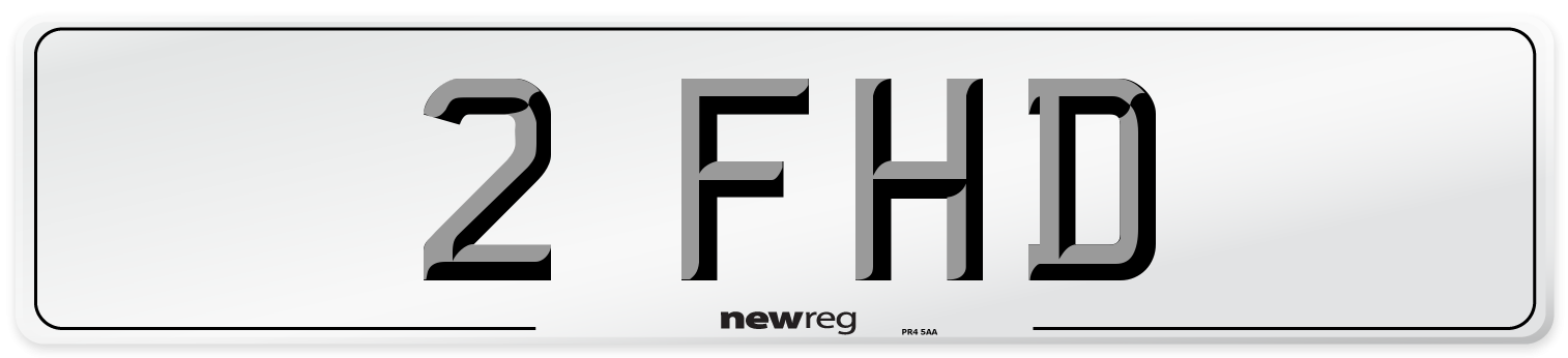 2 FHD Number Plate from New Reg
